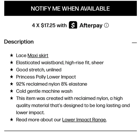 Princess Polly Lombardio Mesh Lace Maxi Skirt Burgundy - Picture 5 of 7